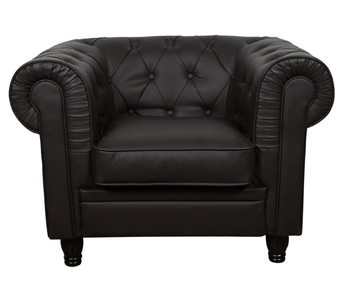 Fauteuil Chesterfield bruin