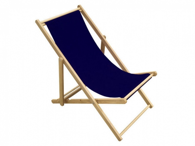 Strandstoel donkerblauw